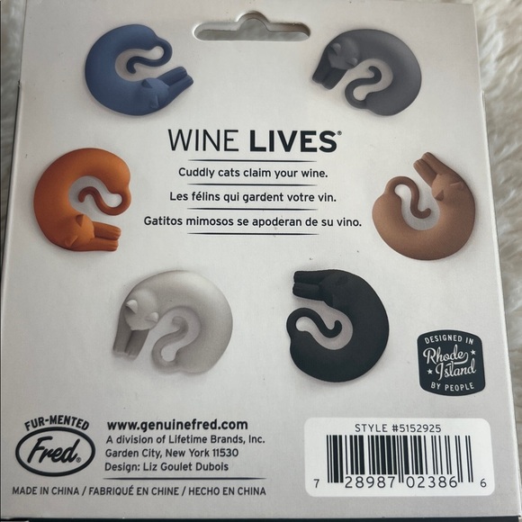 Wine Glass Charms 6 Wine Lives Charades Wine Markers NEW! - Picture 4 of 7